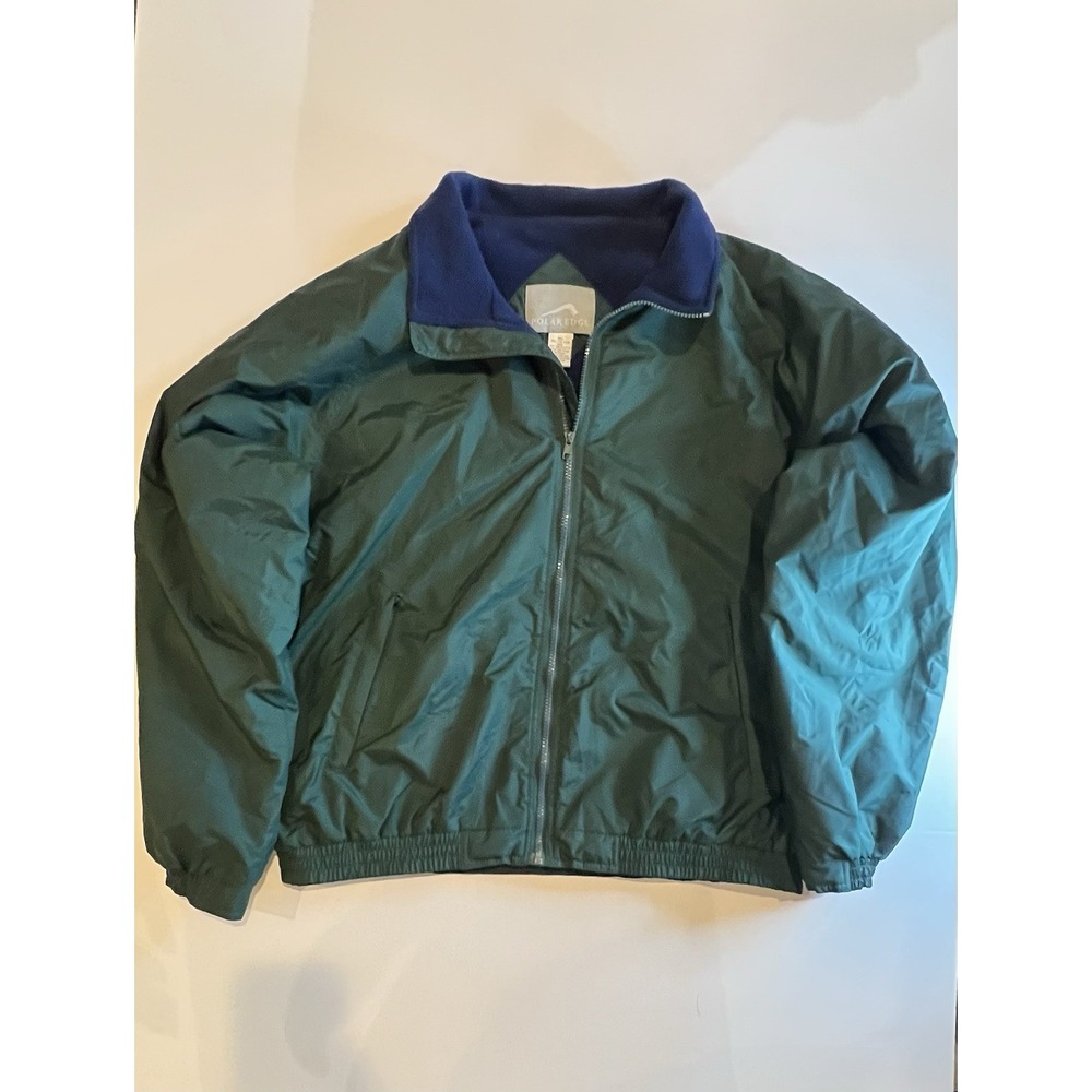 Mens Polar Edge Nylon Polyester Jacket XL Green Blue‎